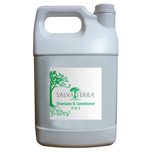 Salvaterra Champú y Acondicionador Línea Natural Blanco Hierbas Orgánicas 1g