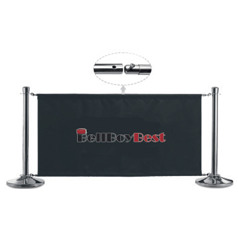 Accessory stanchion post banner