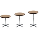 Table 30" Round iDesign 30"-36"-42" KD Adjustable