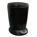 [FAB!0003724B] Fab!™ Round 6L Plastic Step Trash Can (Black)