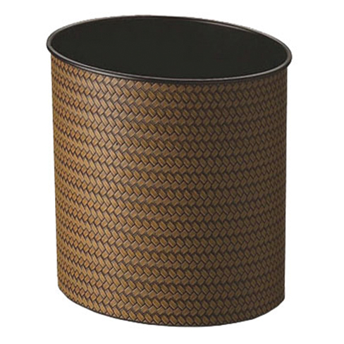 Fab!™ Oval Synthetic PP Rattan Steel 8L Trash Can