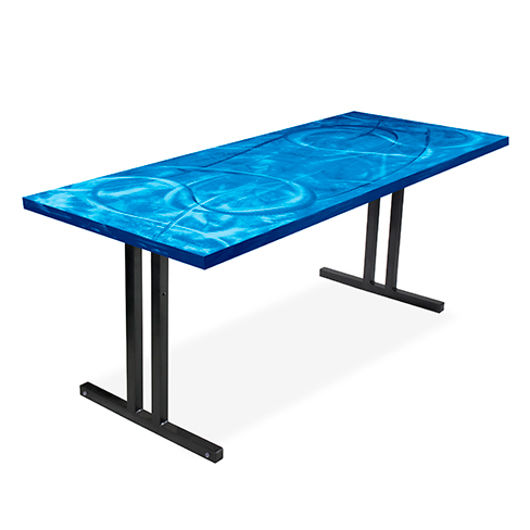 Swirl Table 36” x 60” Rectangle Roman II/H Leg