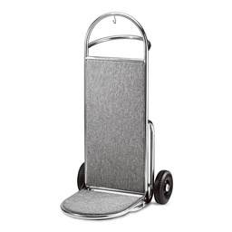 [BELL0000550] Carrito de Mano para Equipaje 2 Ruedas Neumáticas 8" Pulido Alfombra Gris 70x60x120Hcm