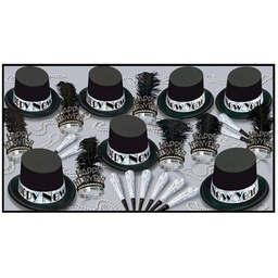 [FIRE0001775] Firefly™ New Year Party Assortment for 50 - Silver Top Hat
