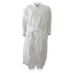 [5SEN0000354] Kimono Style Adult Bathrobe Waffle Fabric