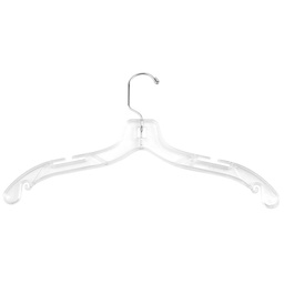 [NAHA0001162] Clothes Hanger Plastic Transparent (Pack 100)