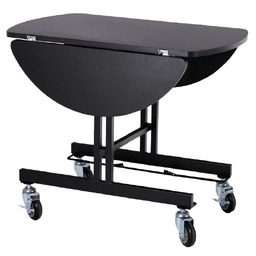 [GRAN0008963] Room Service Table S Steel Black Frame Laminate Tabletop