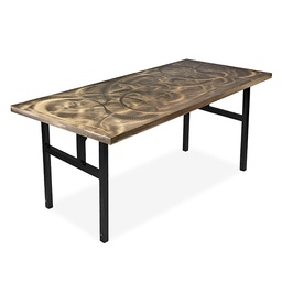 [SOUT0009120] Swirl Table 18” x 72” Rectangle Roman II/H Leg